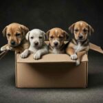 Cuccioli abbandonati in strada