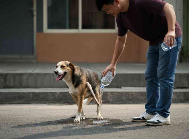 obbligo di acqua per pulire la pipì del cane
